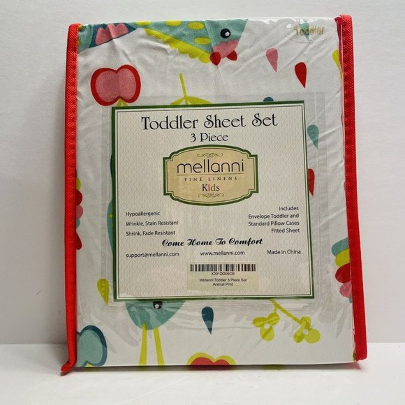 Toddler Sheet Set 3 Pieces Animal Print NEW - Picture 1 of 7